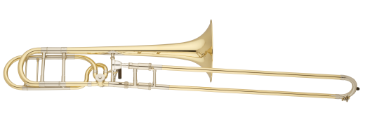 Trombone professionnel  grand alsage de la srie Q avec attache F rotative - Cloche en laiton jaune