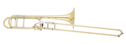 Trombone professionnel  grand alsage de la Srie Q avec attache F axiale - Cloche en laiton jaune