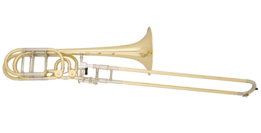 Professional Bass Trombone, Open Wrap with Dual Independent Valves, 9.5'' Bell