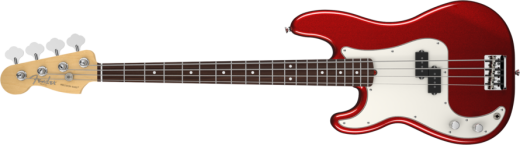 Fender American Standard Precision Bass - Rosewood - Mystic Red - Left Handed