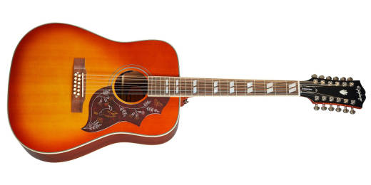 Guitare 12 cordes Hummingbird Masterbilt Inspired by Gibson - Cherry Sunburst veilli