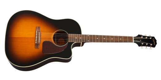 Guitare J-45EC  pan coup Inspired by Gibson Masterbuild - Vintageburst
