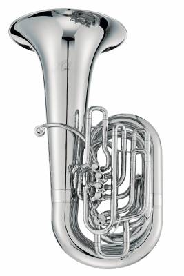1680SS CC 4-Piston + Rotary Valve Tuba w/17.4'' Bell - Silver Plated