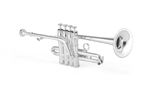 1700S - Trompette piccolo Sib/La professionnelle - Finition plaque argent