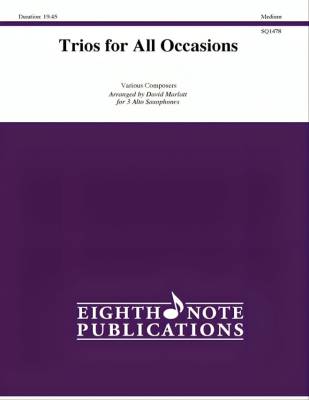 Trios for All Occasions - Marlatt - Alto Sax - Book