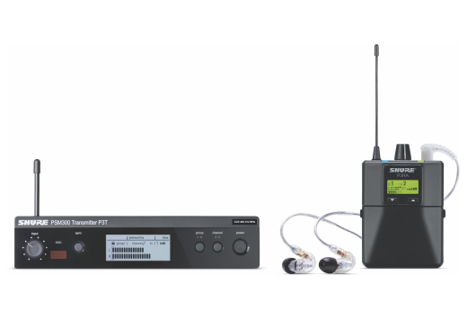 Systme de monitoring intra-auriculaire sans fil PSM300 avec couteurs SE215-CL (G20)