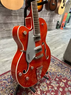 Store Special Product - Gretsch Guitars G5240LH Electromatic Hollowbody Singlecut Orange Lefty