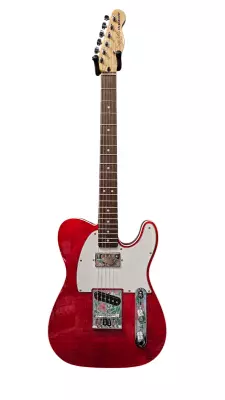 Store Special Product - Squier Affinity Telecaster Flamed Maple Top SH - Crimson Red Transparent