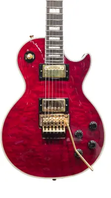 Store Special Product - Epiphone Alex Lifeson Les Paul Axcess Quilt - Ruby Red