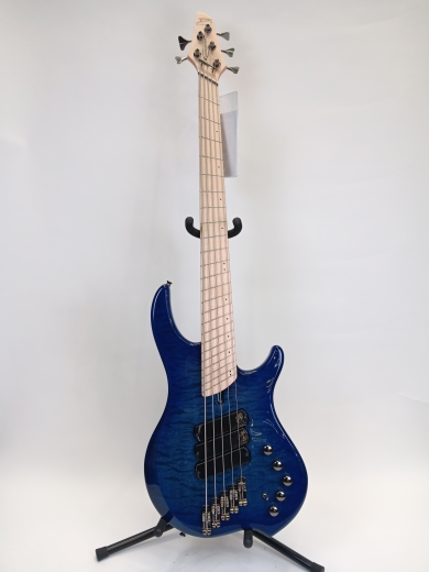 Store Special Product - Dingwall - Combustion 5-string, 3 pickup, quilted top - Indigo Burst