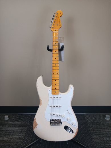 Store Special Product - Fender Custom Shop - Limited Edition Fat 1954 Stratocaster Relic - Aged White Blonde