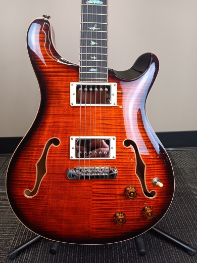 Store Special Product - PRS Guitars SE Hollowbody II Piezo - Orange Tiger Smokeburst