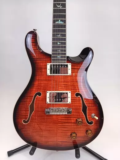 Store Special Product - PRS Guitars - SE Hollowbody II Piezo with Case - Orange Tiger Smokeburst