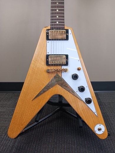 Store Special Product - Gibson Custom Shop - 1958 Korina Flying V - White Pickguard