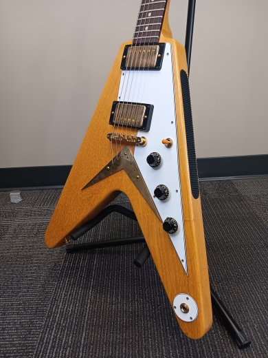 Store Special Product - Gibson Custom Shop - 1958 Korina Flying V - White Pickguard