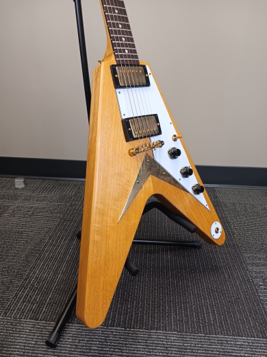 Store Special Product - Gibson Custom Shop - 1958 Korina Flying V - White Pickguard