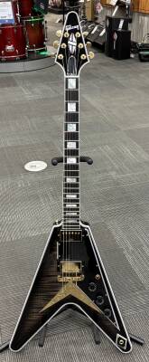 Store Special Product - Gibson Custom Shop - FLYING V CUSTOM FIGURED VOS COBRA BURST