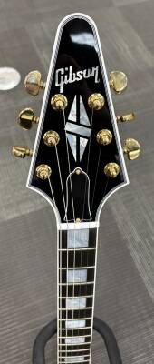 Store Special Product - Gibson Custom Shop - FLYING V CUSTOM FIGURED VOS COBRA BURST