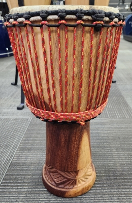 Store Special Product - African Drum S Partial Carved Bottom 10x19