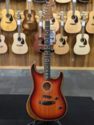 Store Special Product - Acoustasonic Stratocaster, Ebony Fingerboard - 3-Tone Sunburst