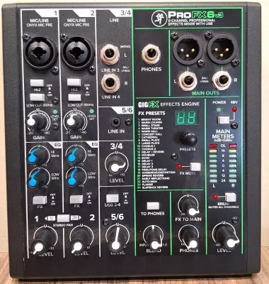 Store Special Product - Mackie - MACKIE 6CH PRO MIXER WITH EFFECTS AND USB