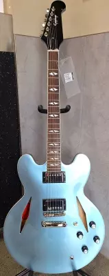 Store Special Product - Epiphone -Dave Grohl DG-335 Electric Guitar with Hardshell Case - Pelham Blue