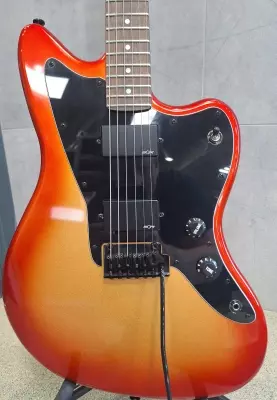 Store Special Product - Squier - Contemporary Active Jazzmaster HH, Laurel Fingerboard - Sunset Metallic