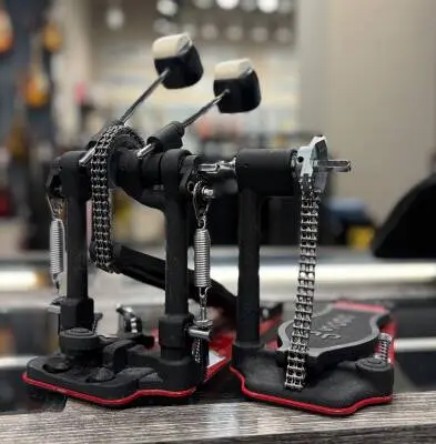 Store Special Product - Drum Workshop - 5000 Series Turbo Double Bass Drum Pedal with Bag
