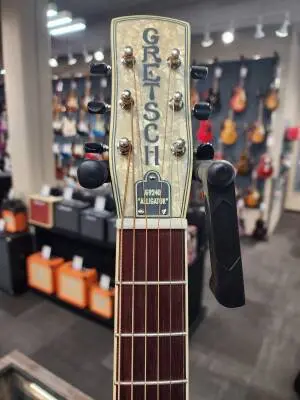 Store Special Product - Gretsch Guitars - G9240 Alligator Round-Neck, Mahogany Body Biscuit Cone Resonator Guitar - 2-Colour Sunburst