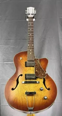 Store Special Product - Godin Guitars - 5th Avenue CW Kingpin II HB Hollowbody Guitar - Cognac Burst