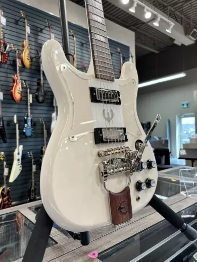 Store Special Product - Epiphone - Crestwood Custom with Tremotone Tailpiece - Polaris White