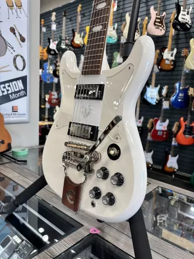 Store Special Product - Epiphone - Crestwood Custom with Tremotone Tailpiece - Polaris White