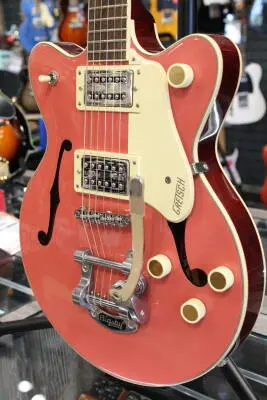 Store Special Product - Gretsch Guitars - G2655T Streamliner Center Block Jr. Double-Cut with Bigsby, Laurel Fingerboard - Coral