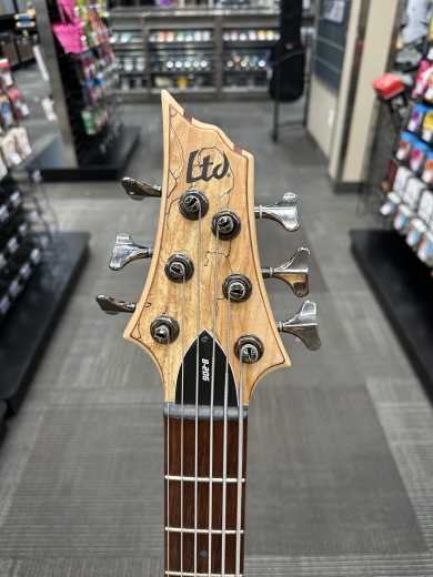 Store Special Product - ESP Guitars - LTD 6-String Left Hand Bass Guitar - Natural Satin