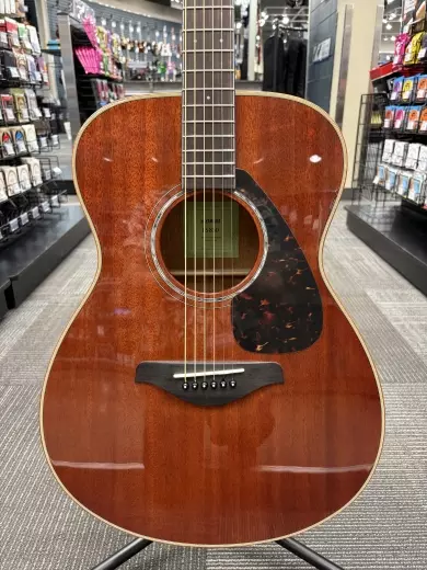 Store Special Product - Yamaha - FS850 Small Body Acoustic Guitar - Mahogany