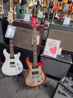 Store Special Product - PRS Guitars - SE CU24 CHARCOAL CHERRY BET W/GB