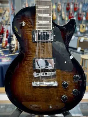 Store Special Product - Gibson - Les Paul Studio Figured Electric Guitar with Softshell Case - Smokehouse Burst