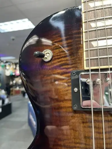 Store Special Product - Gibson - Les Paul Studio Figured Electric Guitar with Softshell Case - Smokehouse Burst
