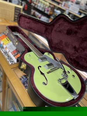 Store Special Product - Gretsch Guitars - G5420T Electromatic Classic Hollow Body Single-Cut with Bigsby, Laurel Fingerboard - Two-Tone Anniversary Green