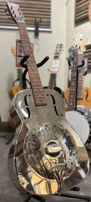 Store Special Product - Dobro Hound Dog M-14 Metal Body Round Neck