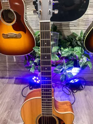 Store Special Product - Larrivee - LV-03E Mahogany Recording Series L-Body Cutout Acoustic/Electric Guitar