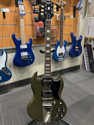Store Special Product - Epiphone 1961 SG Standard w/Maestro - Olive Drab - EISS61MODNH