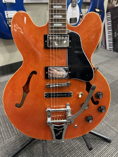 Store Special Product - Epiphone Limited Edition Inspired by Gibson ES-335 Electric Guitar with Bigsby - Watermelon - IGES335WMRNH
