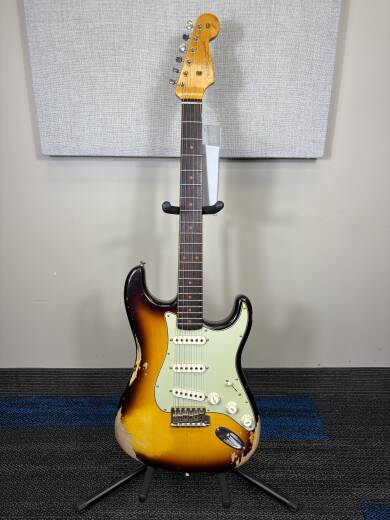 Store Special Product - Fender Custom Shop - 1960 Stratocaster Heavy Relic, Rosewood Fingerboard - Faded Aged 3-Colour Sunburst
