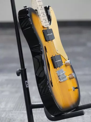 Store Special Product - Squier - Guitare Telecaster Thinline Paranormal Cabronita, touche érable - Sunburst 2 couleurs