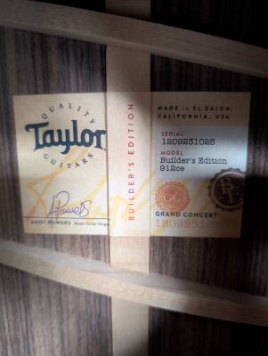 Store Special Product - Taylor Guitars - 912CE WHB B.E
