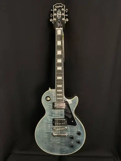 Store Special Product - Epiphone - Les Paul Custom Figured - Trans Blue