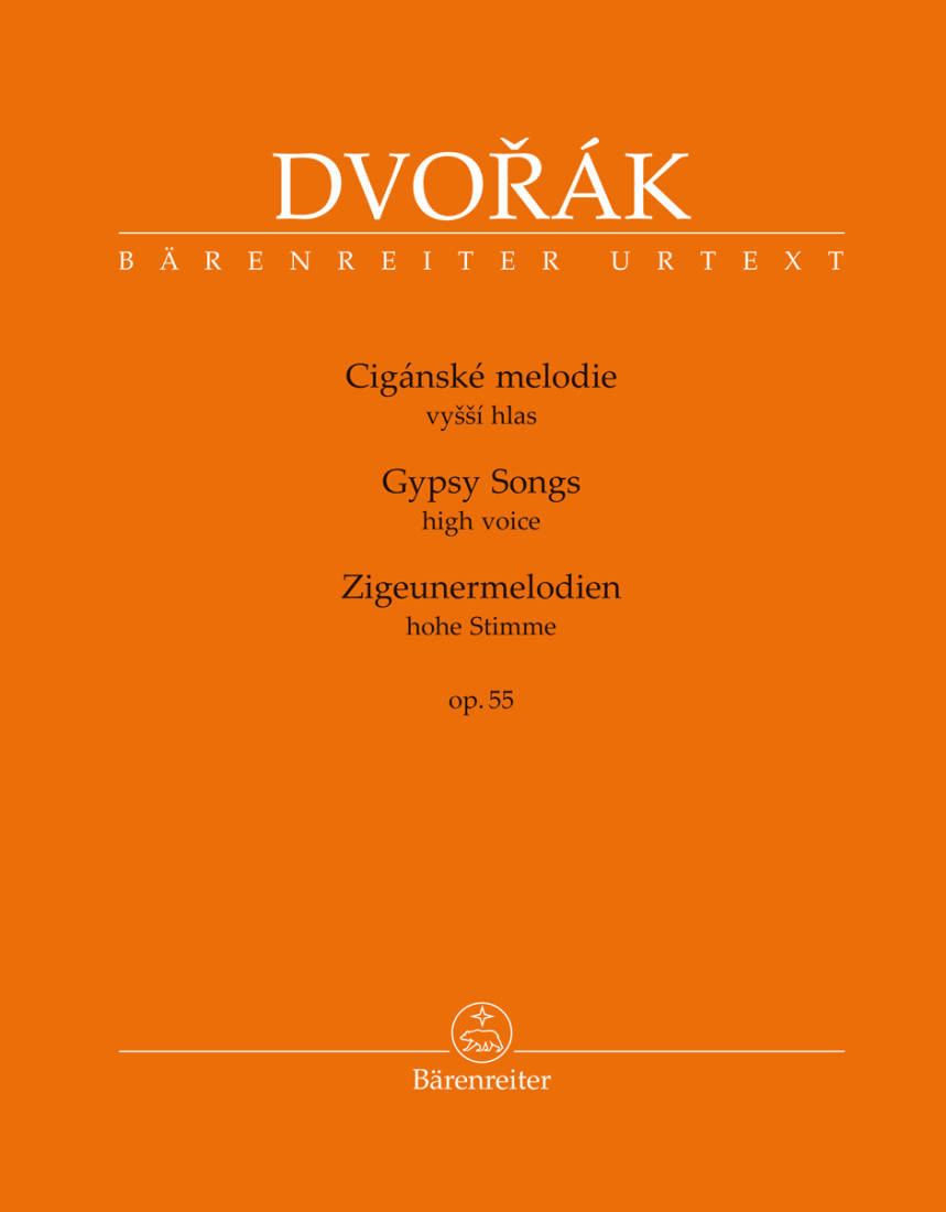 Gypsy Songs op. 55 - Dvorak/Vejvodova - High Voice/Piano - Book