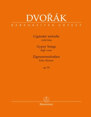 Baerenreiter Verlag - Gypsy Songs op. 55 - Dvorak/Vejvodova - High Voice/Piano - Book