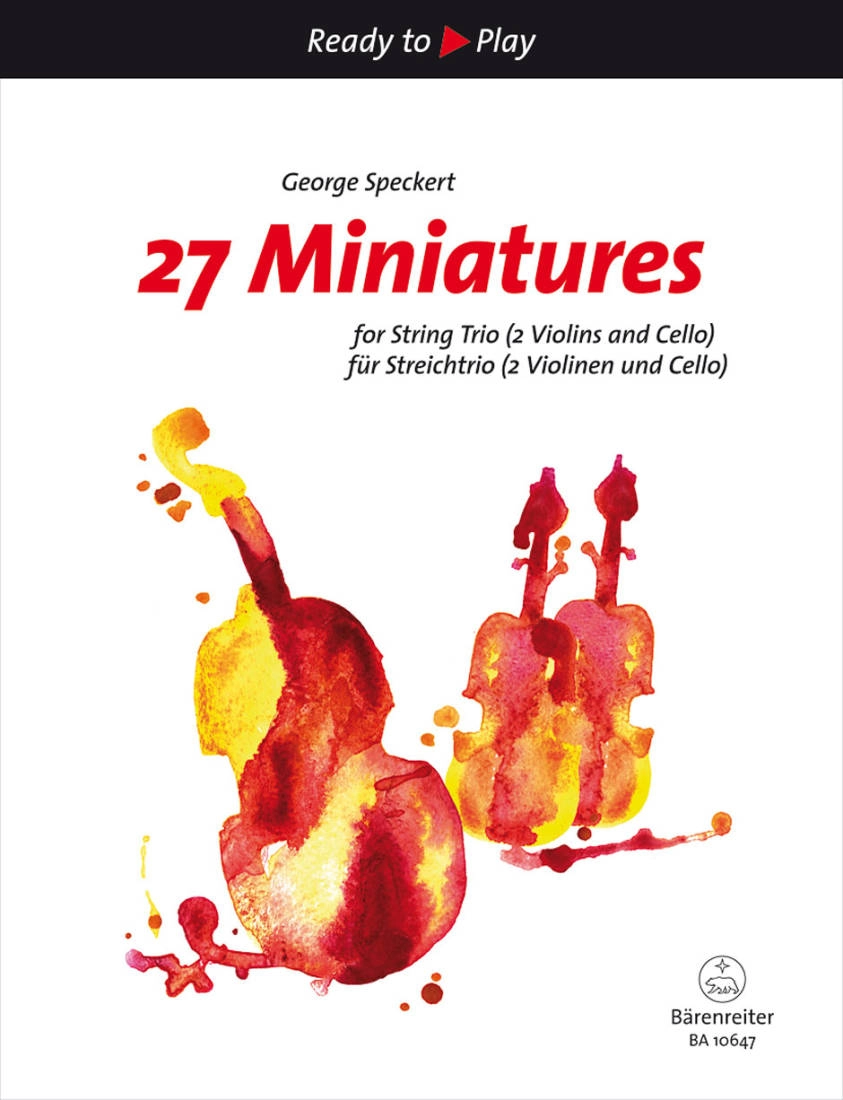 27 Miniatures for String Trio - Speckert - Violin/Violin(Viola)/Cello - Performance Score/Parts